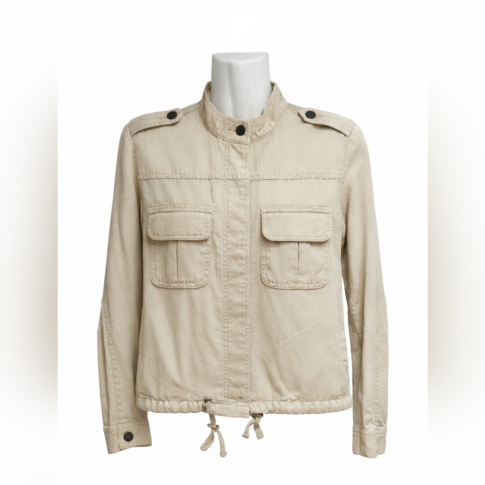Beige Button-Up Jacket